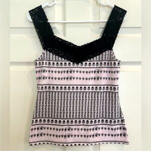 PARALLEL pink with lace top